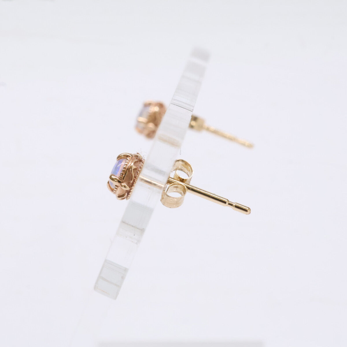 agete アガット 【美品】10103112071 K10オパールピアス ピアス