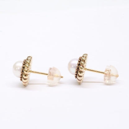 agete アガット 【美品】10251112070 SILVER 淡水パール ピアス