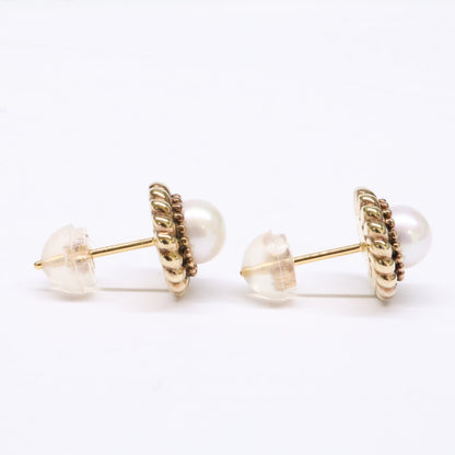 agete アガット 【美品】10251112070 SILVER 淡水パール ピアス