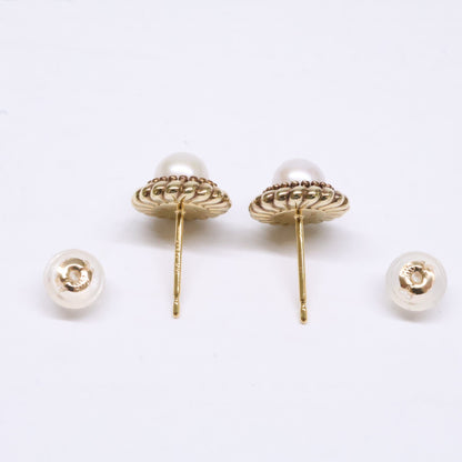agete アガット 【美品】10251112070 SILVER 淡水パール ピアス