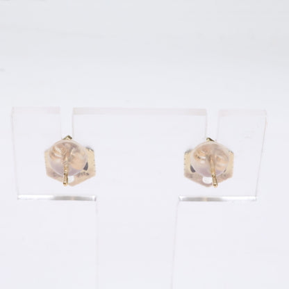 agete アガット 【美品】10243112251 SVｘGPｘK10 ゴールドガーネット ピアス
