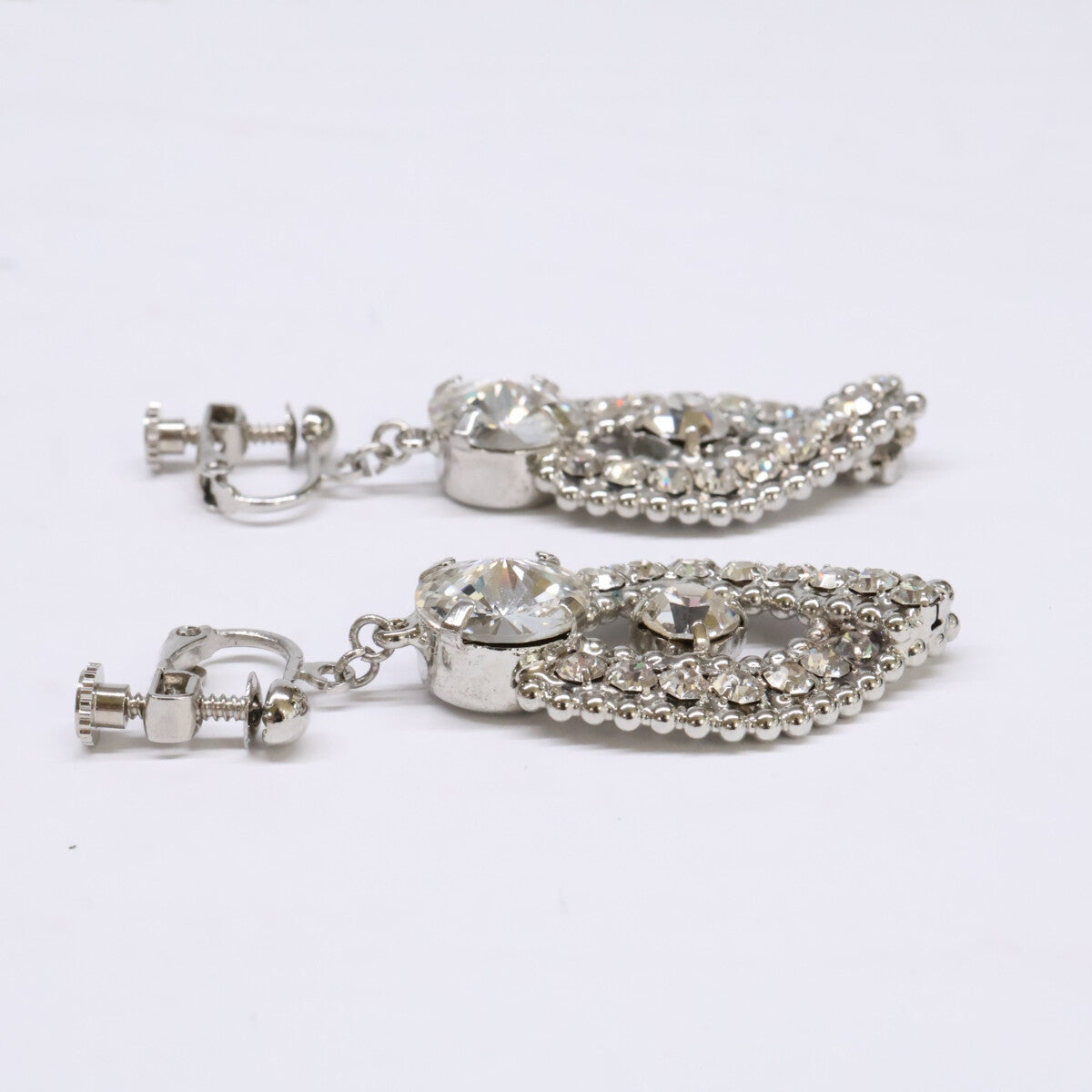 GRACE CONTINENTAL グレースコンチネンタル ラインストーンスワロラリエット/イヤリング 2点セット ネックレス