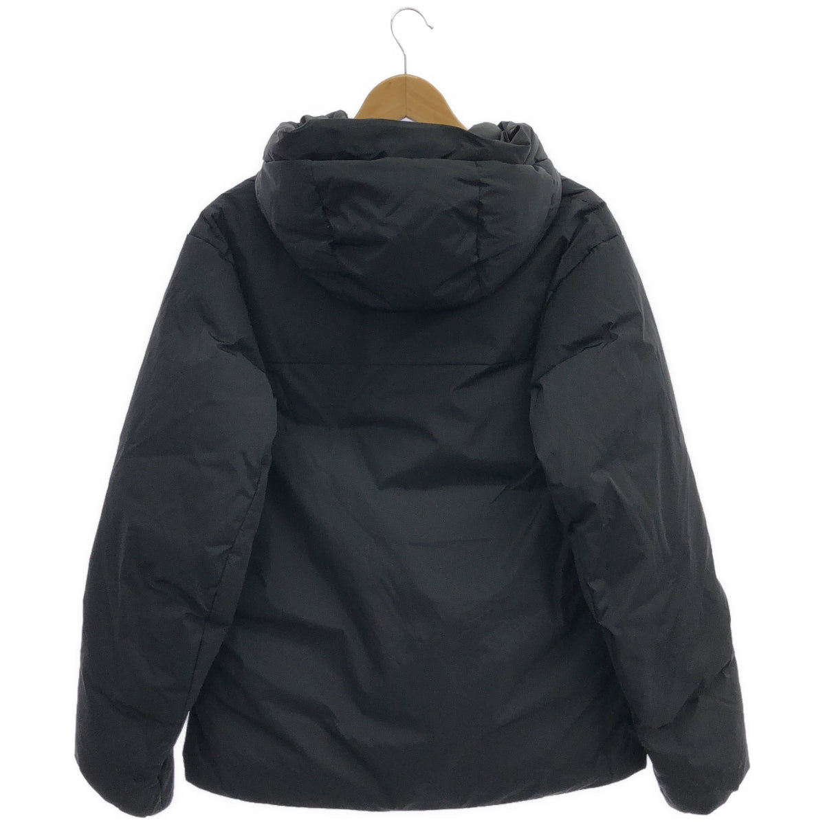 B&Y U-ARROWS ビューティーアンドユース ユナイテッドアローズ Black Komatsu Matere Chambray Hooded Down Jacket 700FP Water-Repellent Jacket