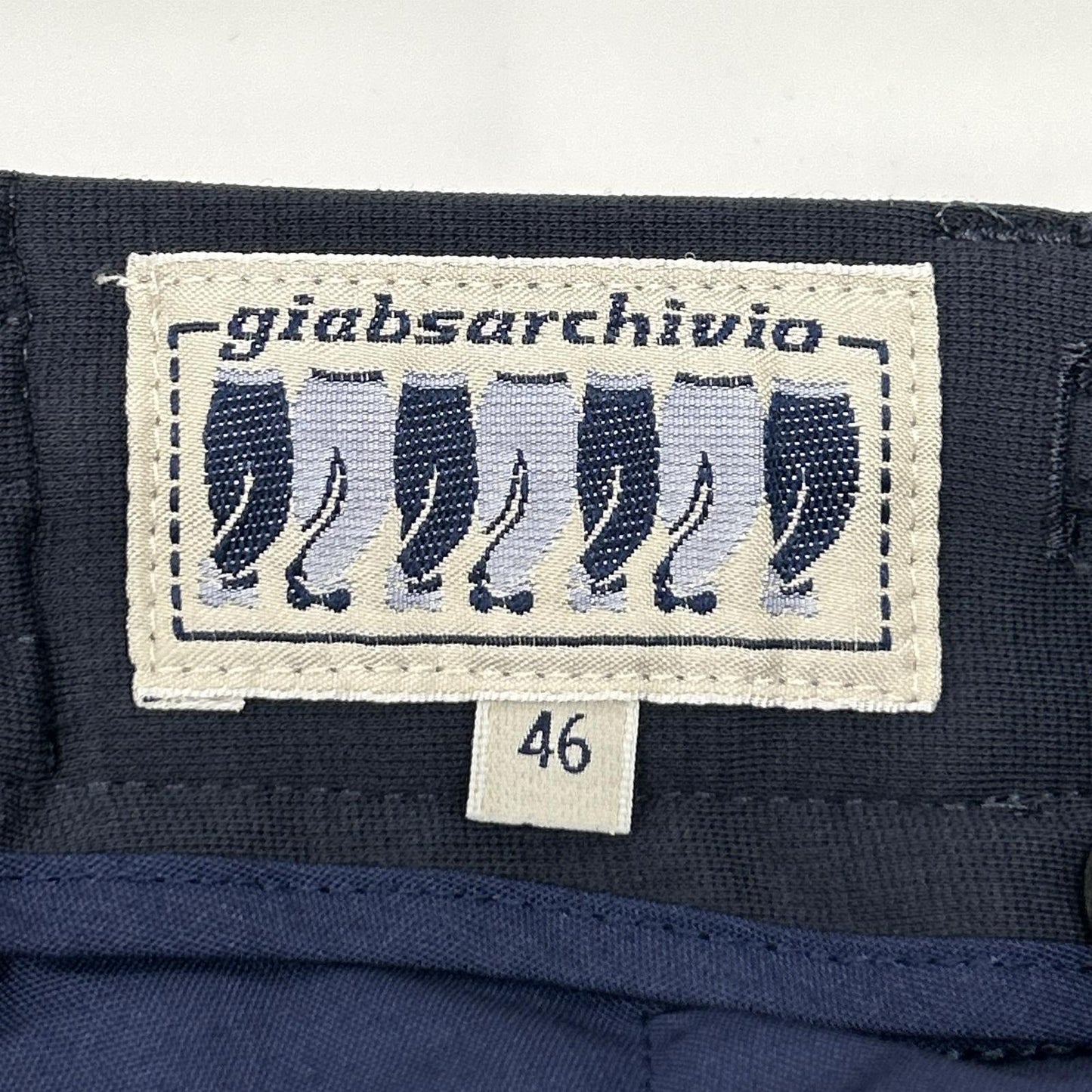 giab's ARCHIVIO ジャブスアルキヴィオ A3573 MAGNIFICO ネイビー ライトジャージ イージーショートパンツ ボトムス