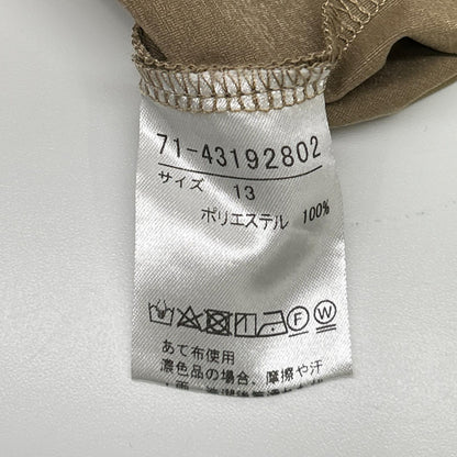 INED イネド 71-43192802 24年 キャメル 切り替えギャザーワンピース ワンピース