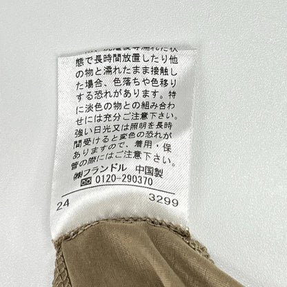 INED イネド 71-43192802 24年 キャメル 切り替えギャザーワンピース ワンピース