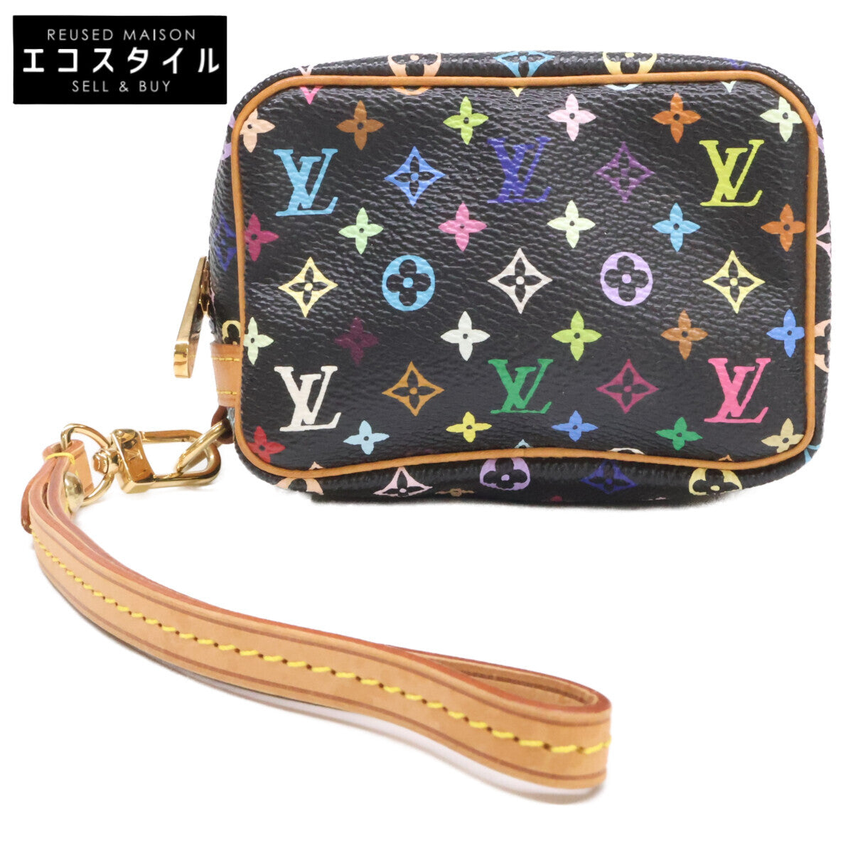 LOUIS VUITTON ルイヴィトン 美品 M58034 モノグラムマルチカラー トゥルースワピティ ポーチ
