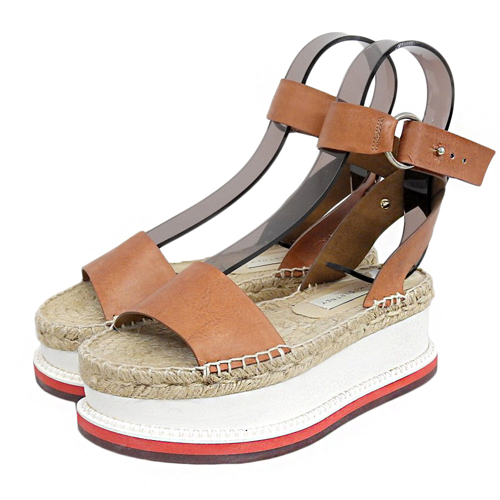STELLA McCARTNEY ステラマッカートニー エスパドリーユ 厚底サンダル シューズ レディース ブラウン 35 シューズ