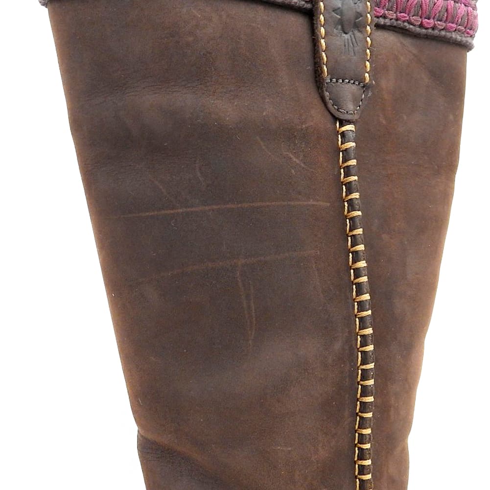 UGG アグ 美品 【UGG australia】 ロング ムートンブーツ シューズ メンズ ブラウン ブラウン 24cm F8008G シューズ