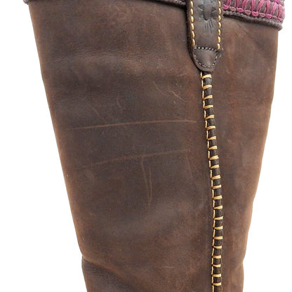 UGG アグ 美品 【UGG australia】 ロング ムートンブーツ シューズ メンズ ブラウン ブラウン 24cm F8008G シューズ