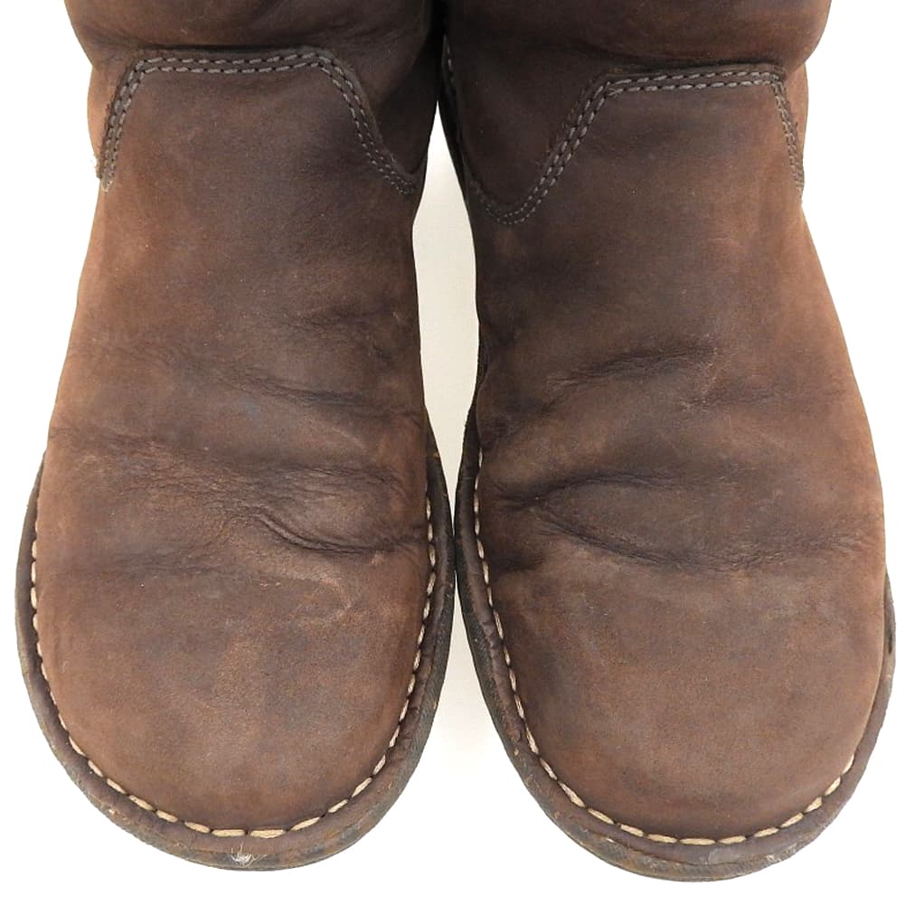 UGG アグ 美品 【UGG australia】 ロング ムートンブーツ シューズ メンズ ブラウン ブラウン 24cm F8008G シューズ