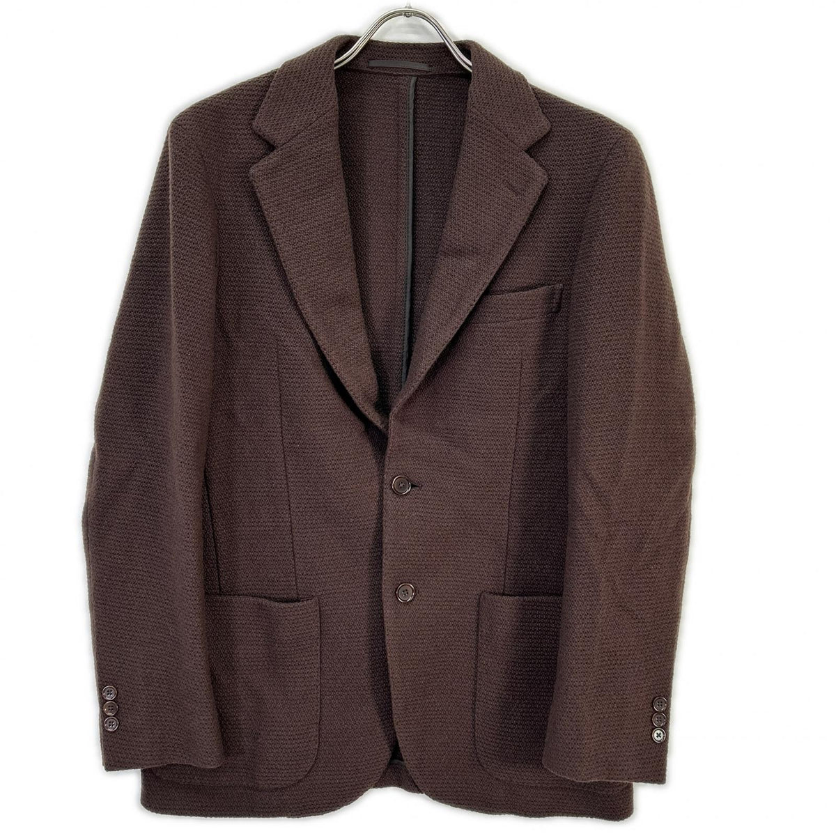 UNITED ARROWS ユナイテッドアローズ ブラウン カラミ シングル2ボタン テーラードジャケット COMFORT EASY MODEL ジャケット