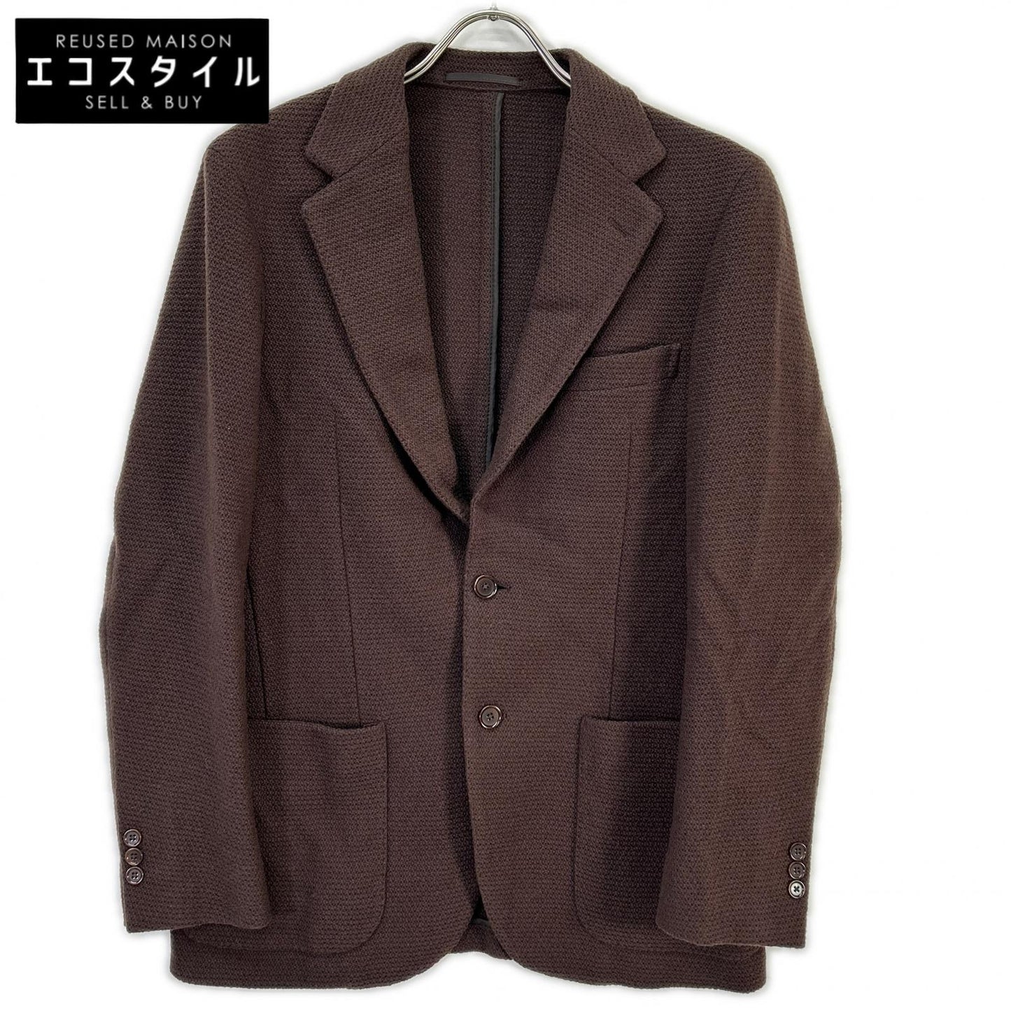 UNITED ARROWS ユナイテッドアローズ ブラウン カラミ シングル2ボタン テーラードジャケット COMFORT EASY MODEL ジャケット