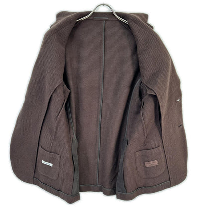 UNITED ARROWS ユナイテッドアローズ ブラウン カラミ シングル2ボタン テーラードジャケット COMFORT EASY MODEL ジャケット