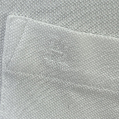 HERMES エルメス 467995HA ホワイト H刺繍 ポケット パイピング ポロシャツ トップス