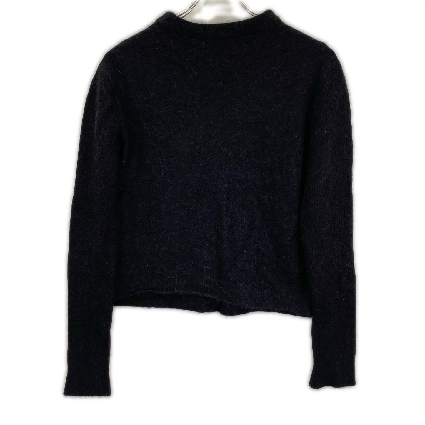 LANVIN ランバン ブラック RM-PO0025-K301-A21 ロゴニット プルオーバー トップス