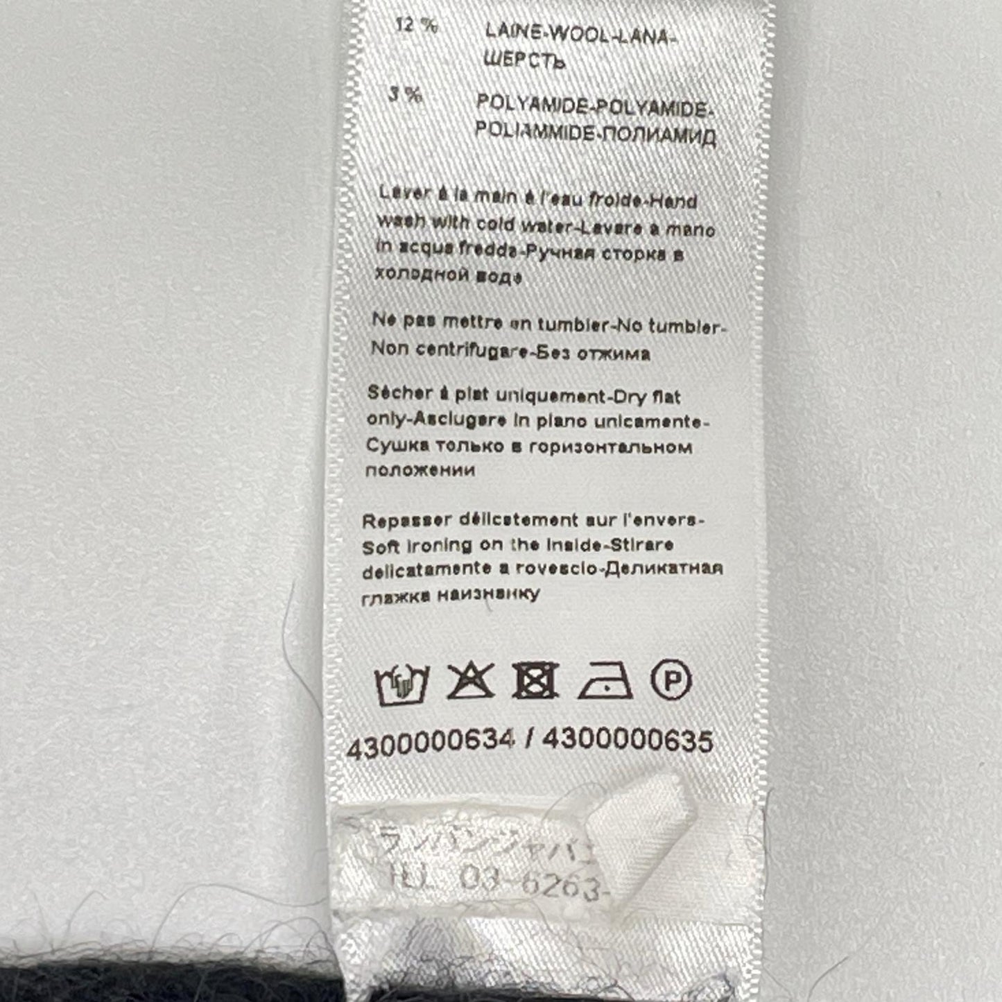 LANVIN ランバン ブラック RM-PO0025-K301-A21 ロゴニット プルオーバー トップス
