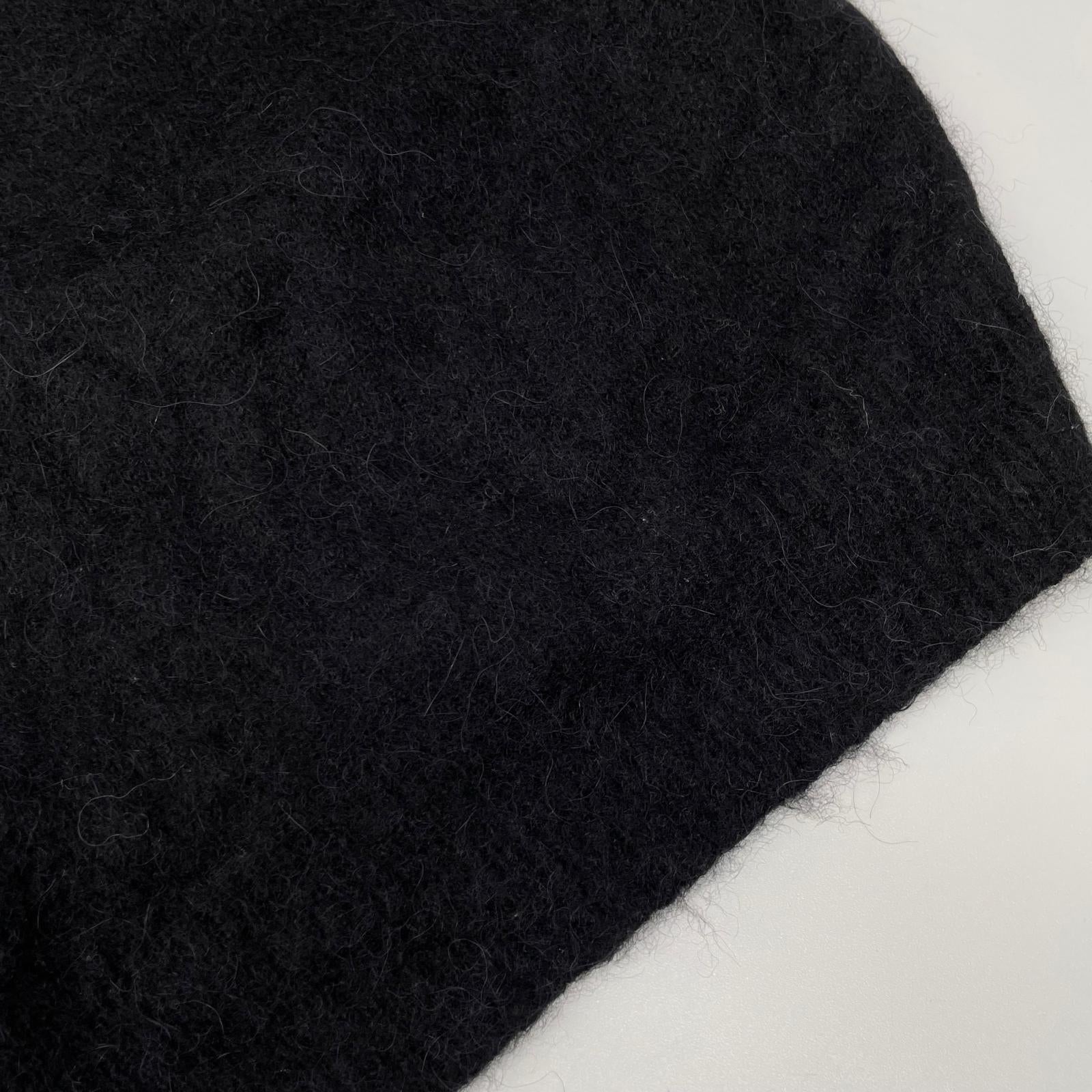 LANVIN ランバン ブラック RM-PO0025-K301-A21 ロゴニット プルオーバー トップス