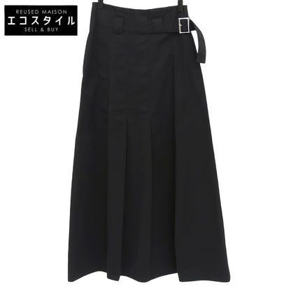 EMODA エモダ 美品 タック プリーツ マキシスカート レディース ブラック S 042050870101-01 スカート