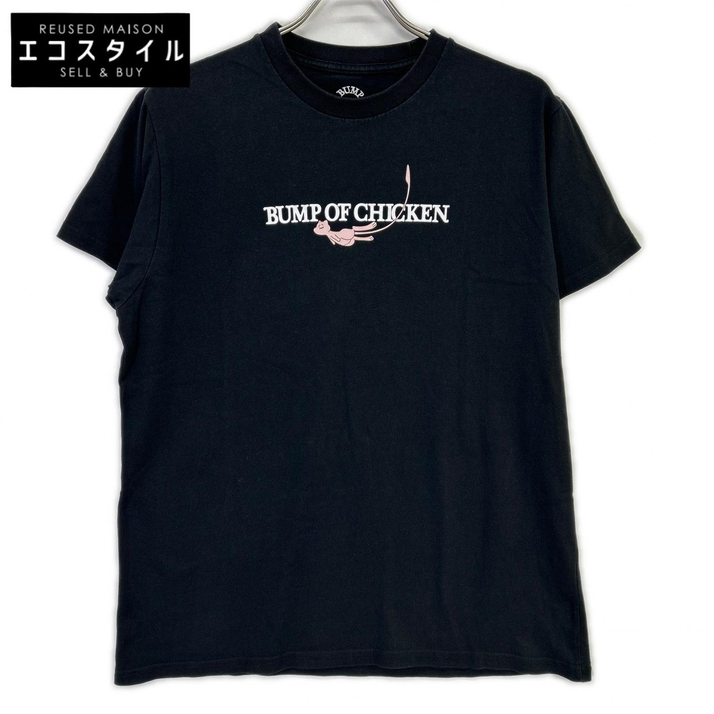 BUMP OF CHICKEN バンプオブチキン ブラック ミュウ プリント ツアー Tシャツ トップス