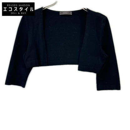 FOXEY フォクシー 26869-KAJFA142NM-2 ブラック ノーカラー ショート ボレロ トップス