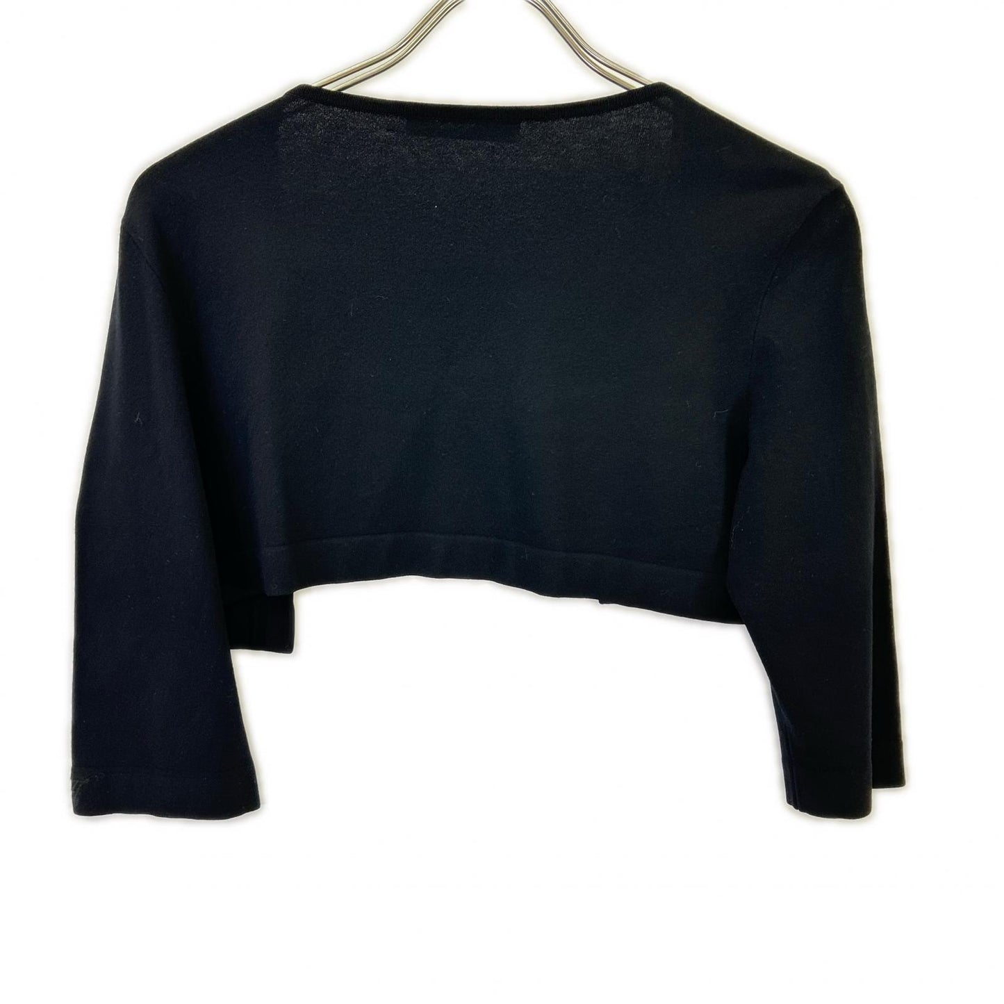 FOXEY フォクシー 26869-KAJFA142NM-2 ブラック ノーカラー ショート ボレロ トップス