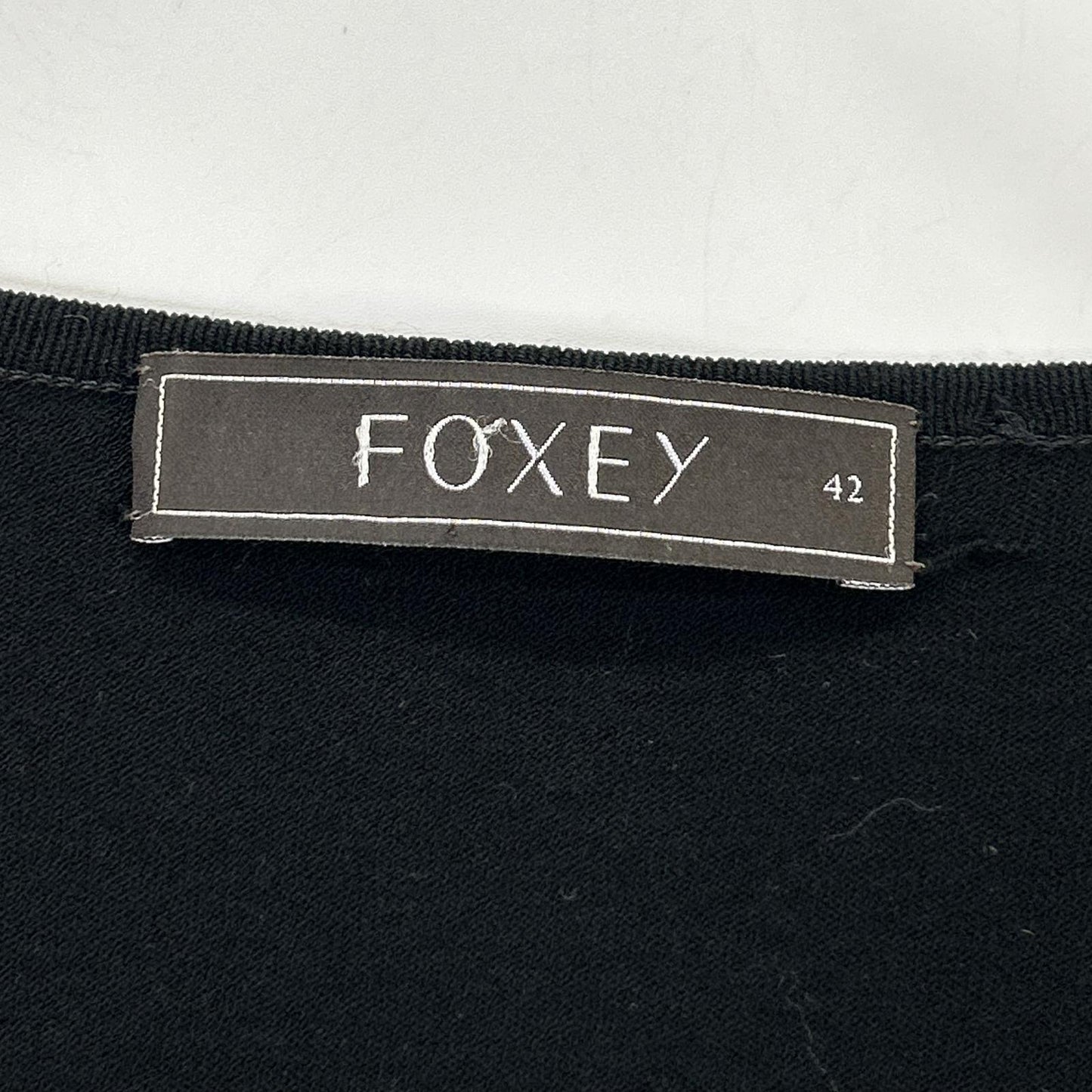 FOXEY フォクシー 26869-KAJFA142NM-2 ブラック ノーカラー ショート ボレロ トップス