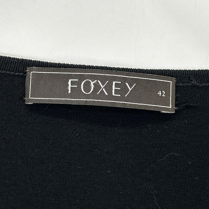 FOXEY フォクシー 26869-KAJFA142NM-2 ブラック ノーカラー ショート ボレロ トップス