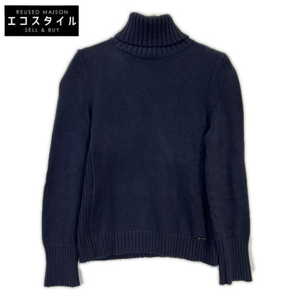FOXEY NEW YORK フォクシーニューヨーク 27729-NATFA101MY ネイビー エンジェルヘアコットン タートルネック トップス