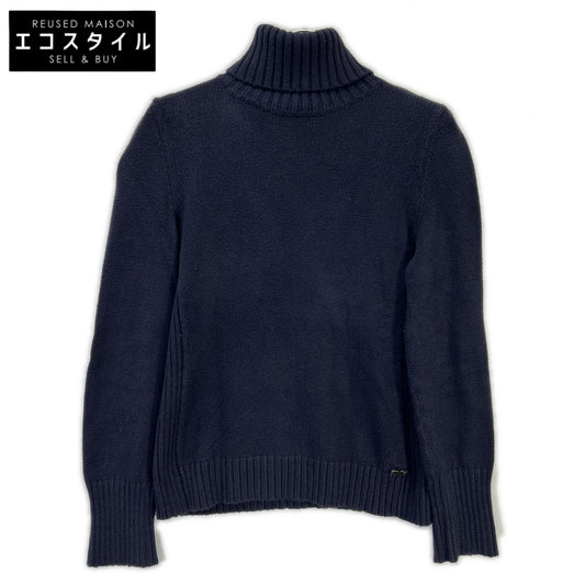 FOXEY NEW YORK フォクシーニューヨーク 27729-NATFA101MY ネイビー エンジェルヘアコットン タートルネック トップス