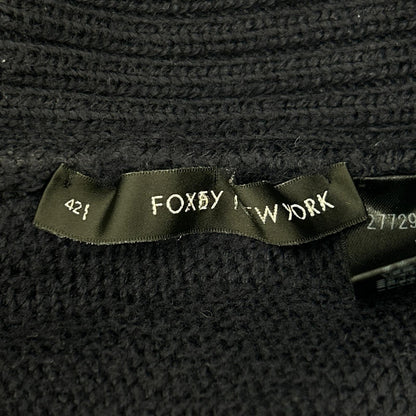 FOXEY NEW YORK フォクシーニューヨーク 27729-NATFA101MY ネイビー エンジェルヘアコットン タートルネック トップス