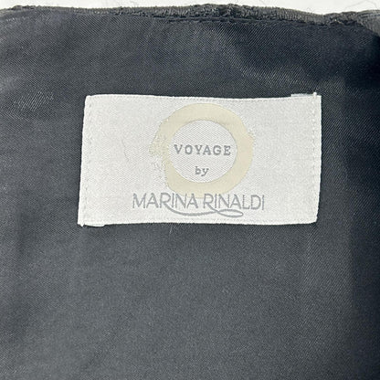 MARINA RINALDI マリナリナルディ 【Voyage】MRM63 3224036 ブラック フラワーレース ドレス ワンピース ワンピース