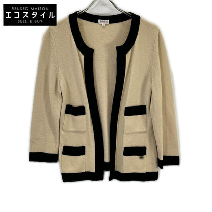 FOXEY フォクシー 24497 アイボリー カシミヤ100 カーディガン トップス