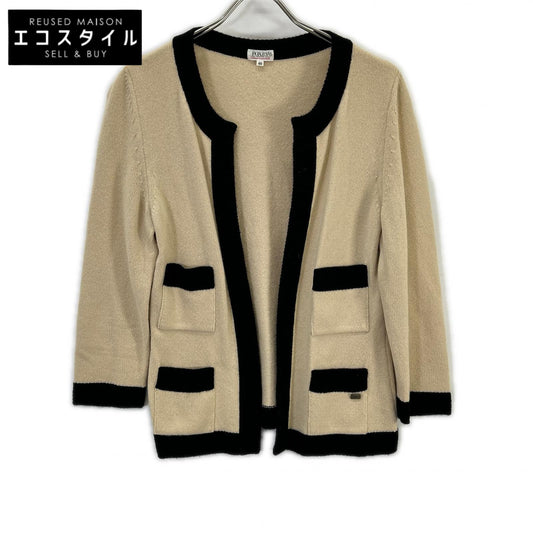 FOXEY フォクシー 24497 アイボリー カシミヤ100 カーディガン トップス