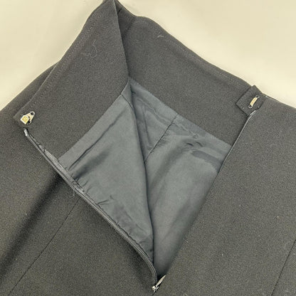 Christian Dior クリスチャンディオール 2210KP83 ブラック ウール ロングスカート スカート