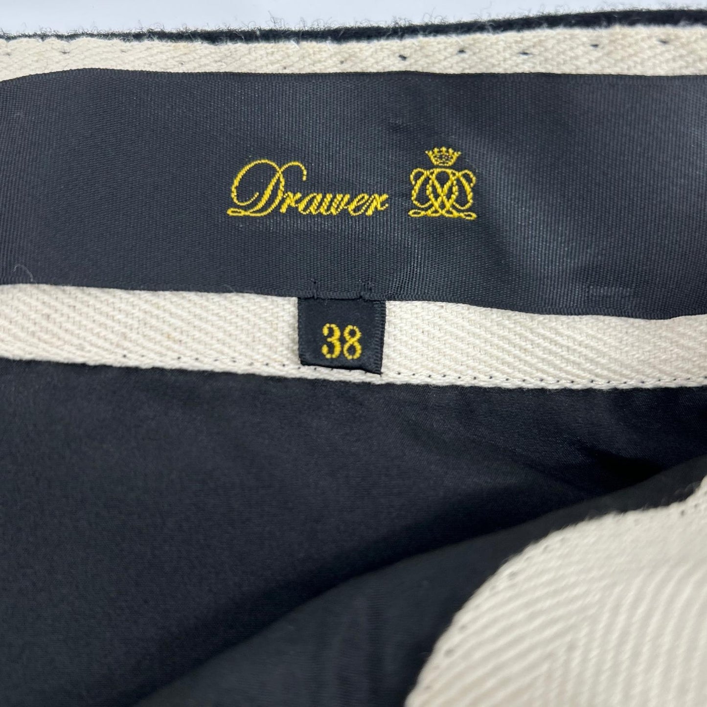 DRAWER ドゥロワー 6524-299-0565 ブラック シルク コットン スカート スカート