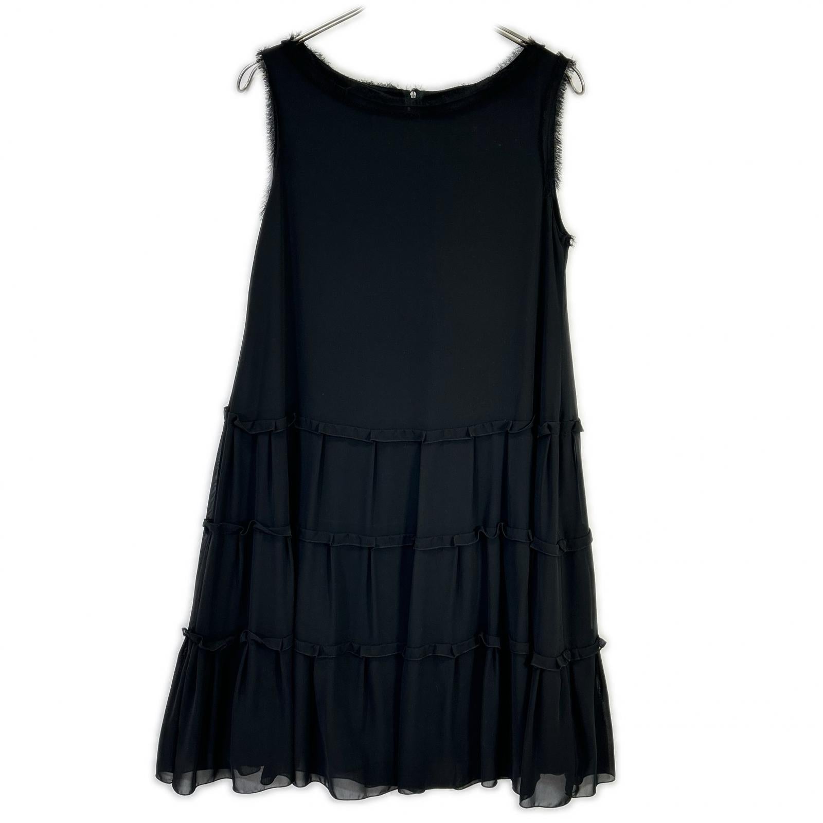 DAISY LIN デイジーリン 06182 19年 ブラック Dress Chiffon Millefeuille ワンピース ワンピース