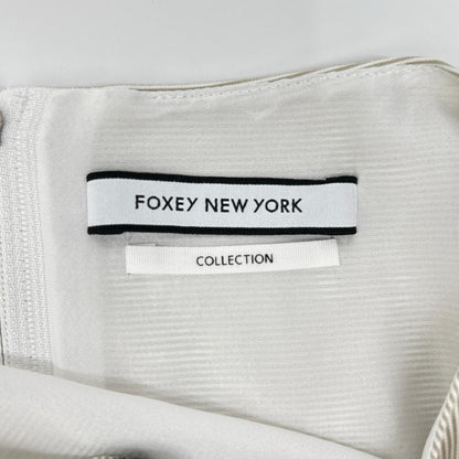 FOXEY NEW YORK フォクシーニューヨーク 40090 アイボリー COLLECTION ストライプ 刺繍 ワンピース ワンピース