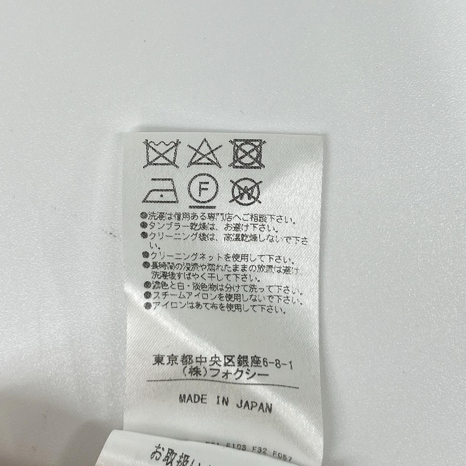 FOXEY フォクシー 36781 アイボリー リネン ふんわりAライン ノースリーブタックワンピース ドレス ワンピース