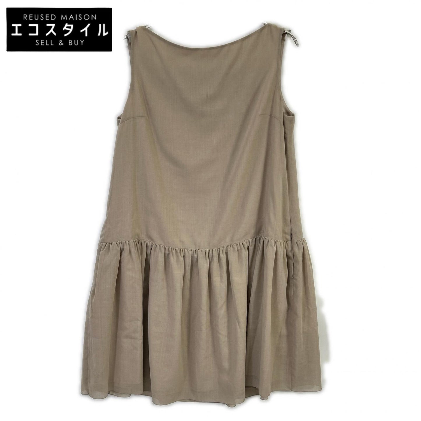 FOXEY NEW YORK 39443 beige lace sleeveless dress
