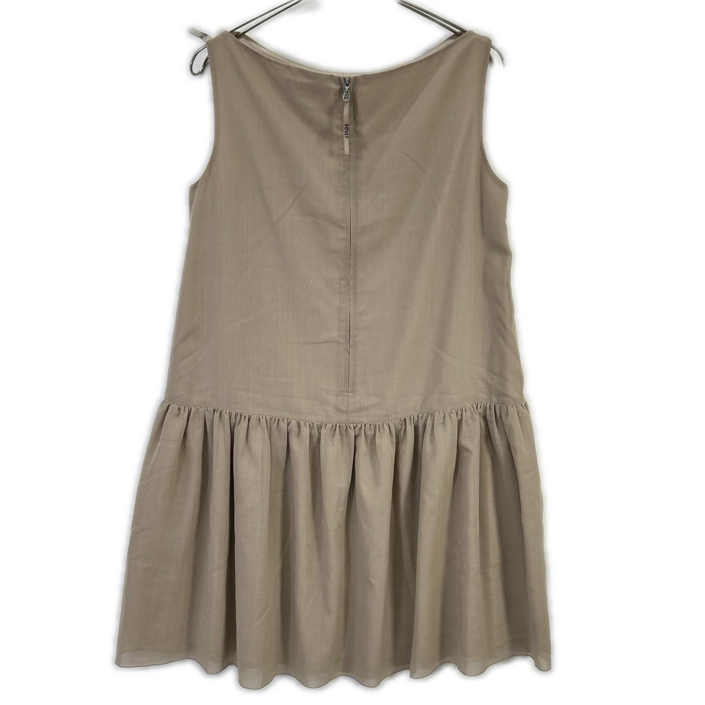 FOXEY NEW YORK 39443 beige lace sleeveless dress