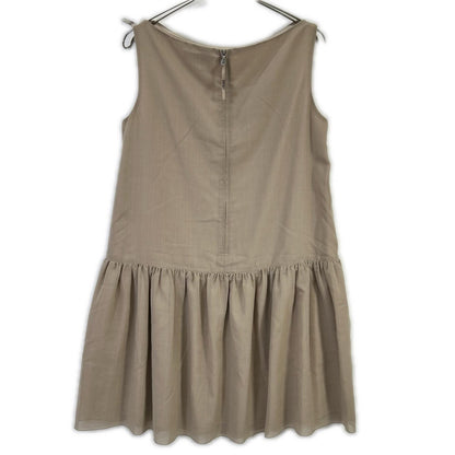 FOXEY NEW YORK 39443 beige lace sleeveless dress