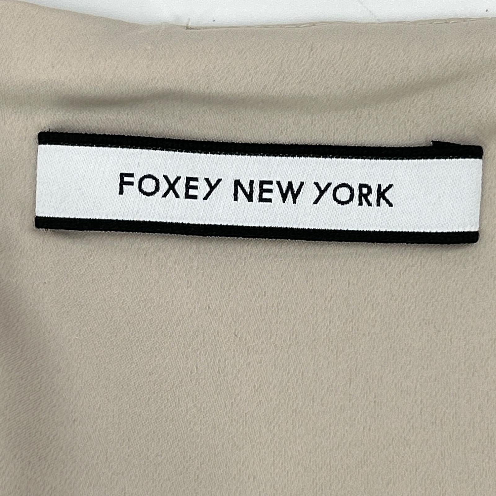 FOXEY NEW YORK 39443 beige lace sleeveless dress