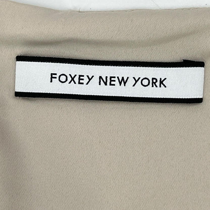 FOXEY NEW YORK 39443 beige lace sleeveless dress