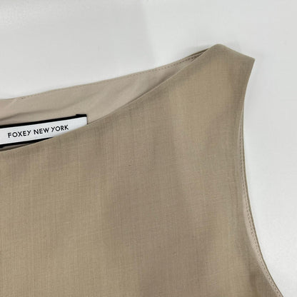 FOXEY NEW YORK 39443 beige lace sleeveless dress