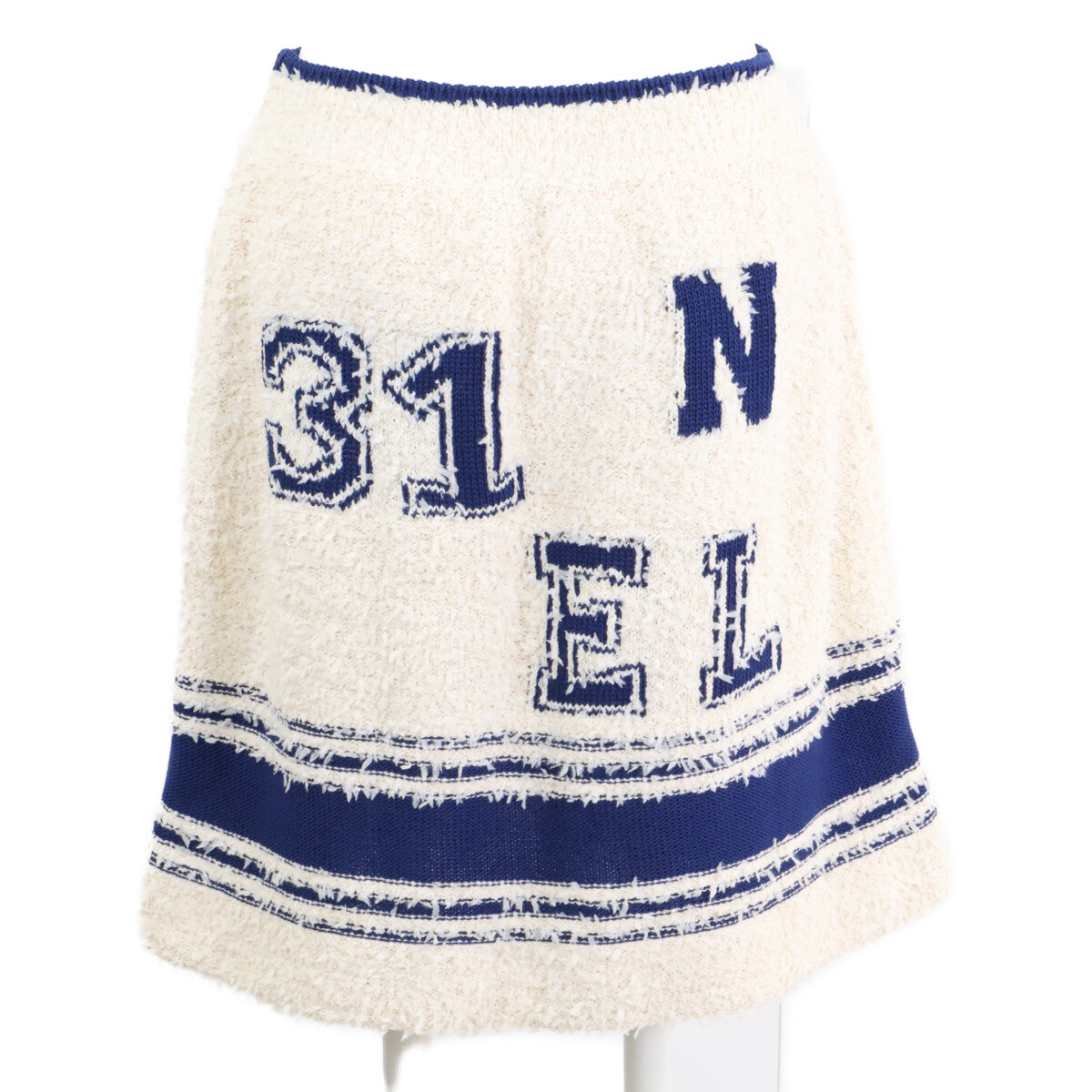 CHANEL シャネル 【美品/国内正規】P61005K46380 クルーズライン ココマーク ニット ミニ スカート