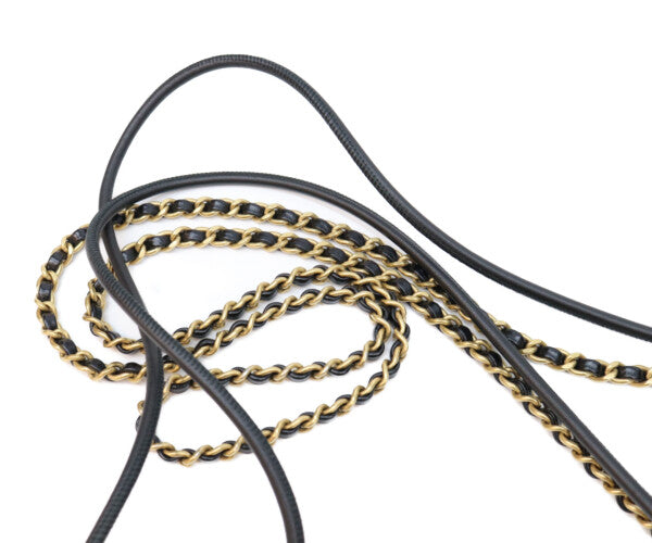 CHANEL シャネル AS3980 ブラック シャネル22ミニ シャイニーカーフスキン ゴールド金具 チェーンバッグ ショルダーバッグ