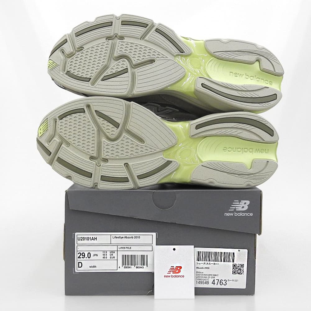 NEW BALANCE ニューバランス 新品同様 スニーカー シューズ メンズ グリーン 29cm U20101AH シューズ