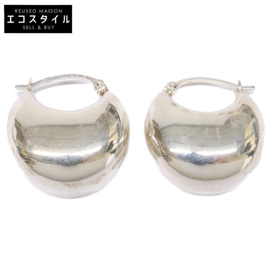 NINA&JULES ニナエジュール 925 プランプ ムーン フープ ピアス