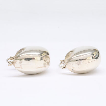 NINA&JULES ニナエジュール 925 プランプ ムーン フープ ピアス